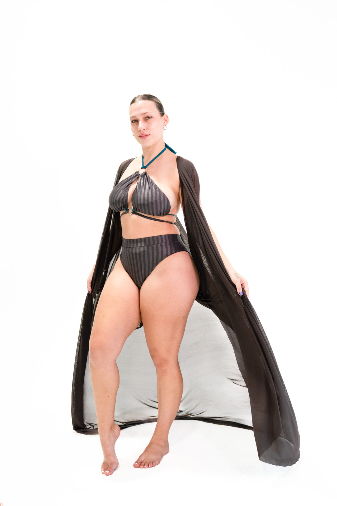 Fitness + Financial Gains™ SWIM: Chocolate High Waisted Two Piece