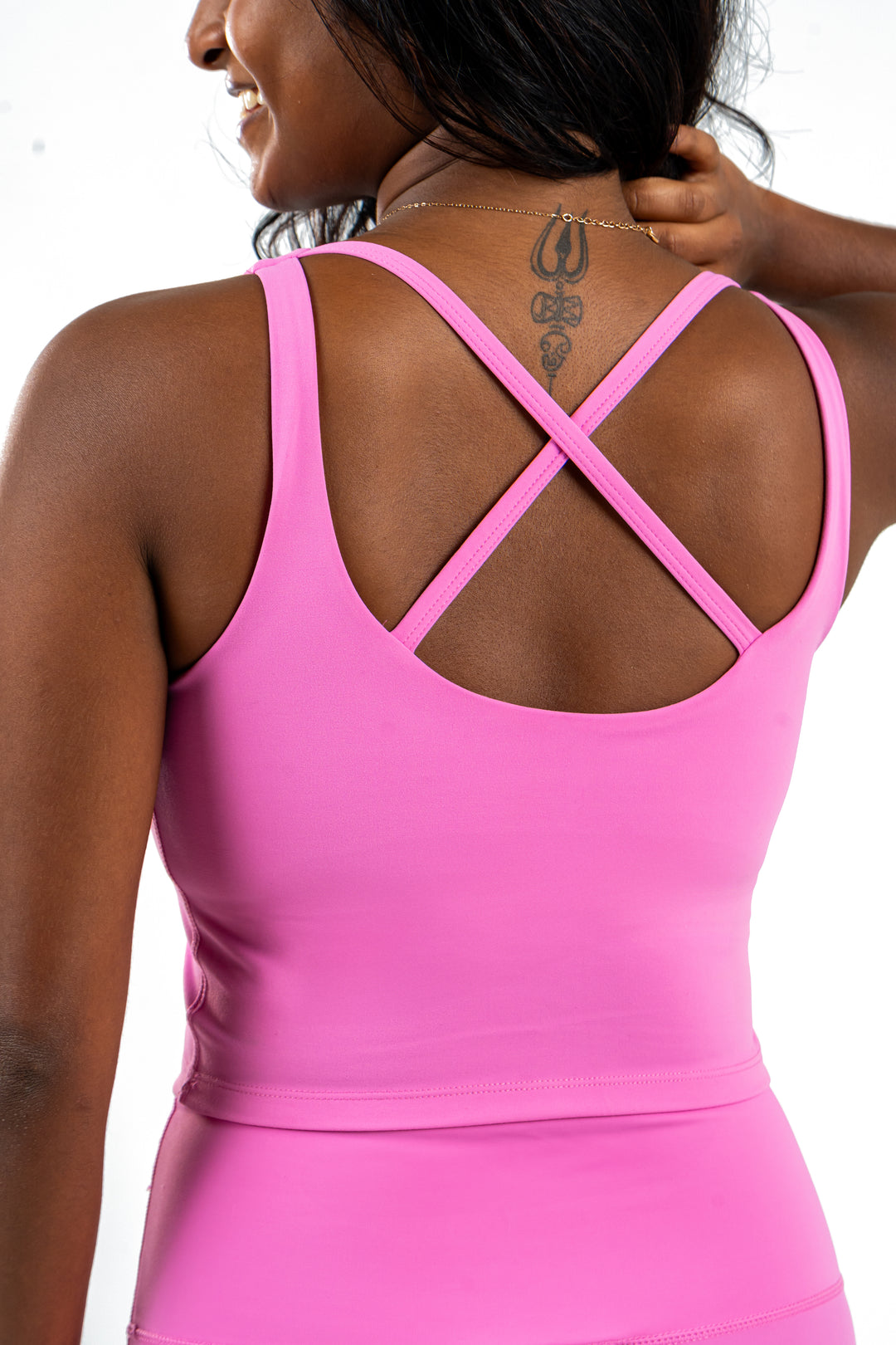 Fitness + Financial Gains™ Pretty in Pink Built In Bra Top