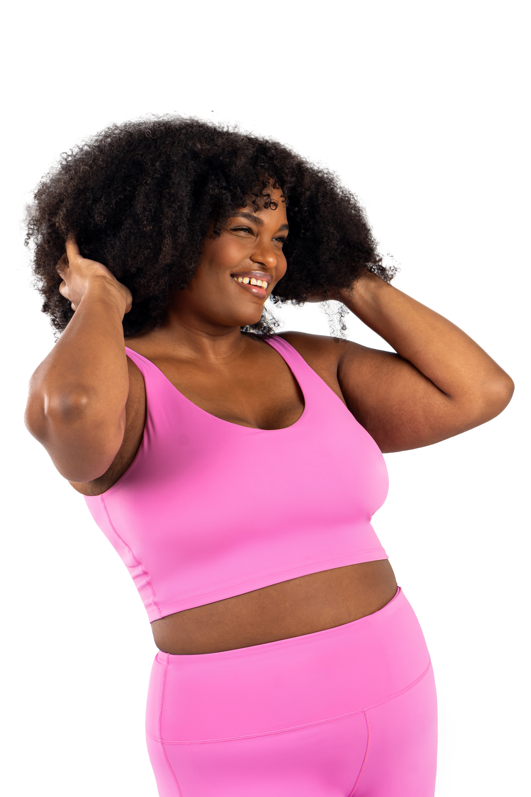 Fitness + Financial Gains™ Pretty in Pink Built In Bra Top