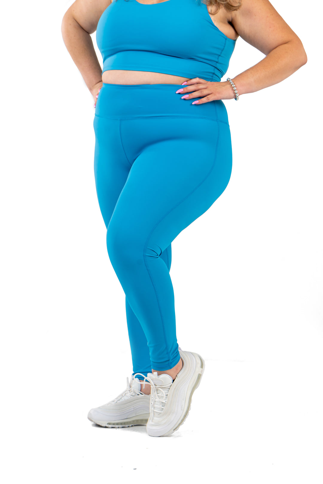Fitness + Financial Gains™ Baybee Blue High Waisted Legging