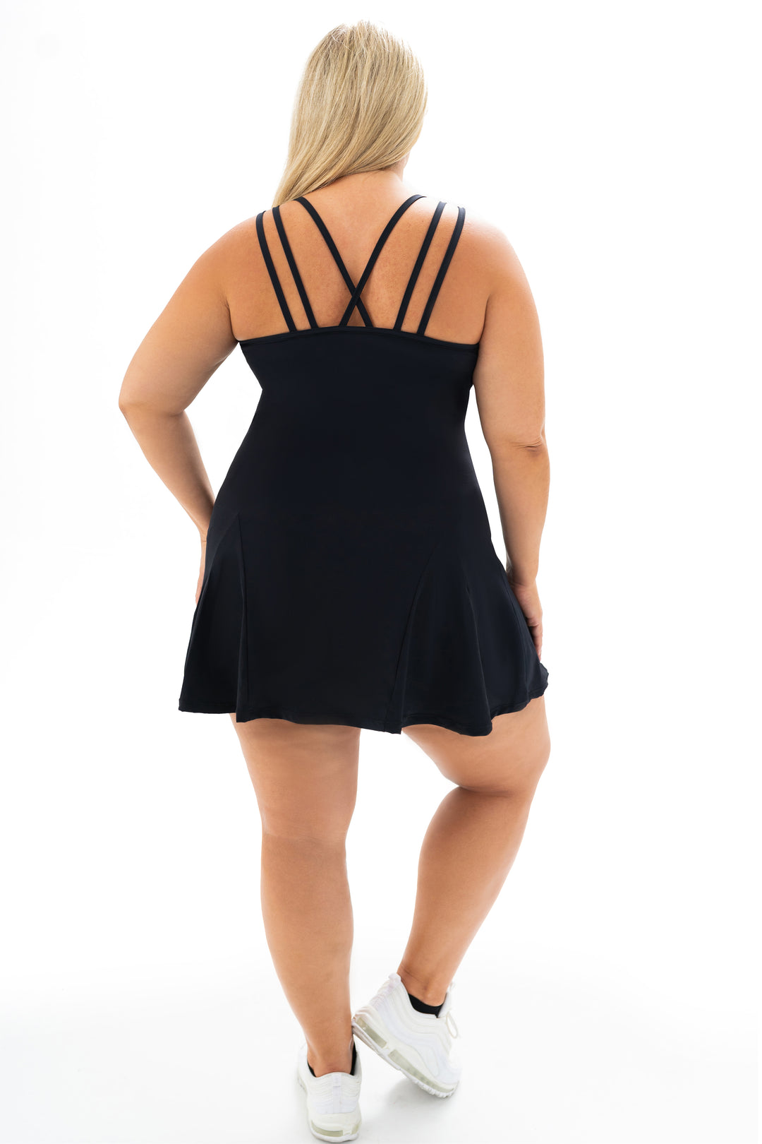 Fitness + Financial Gains™ CURVE All Black Active Dress