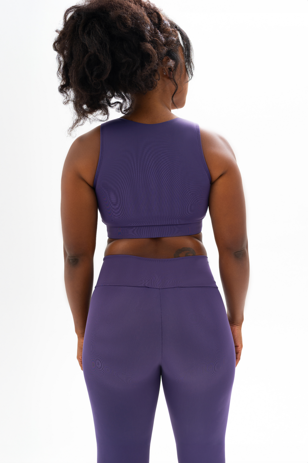 Fitness + Financial Gains™ Plum Grape Tie Up Legging Set