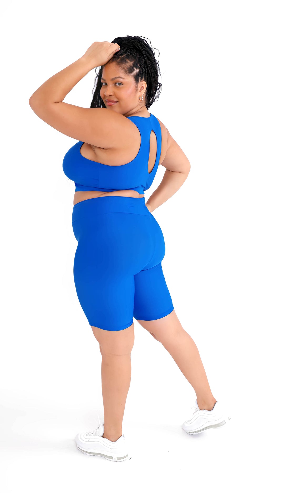 Fitness + Financial Gains™ Kentucky Blue High-Waisted Short Set