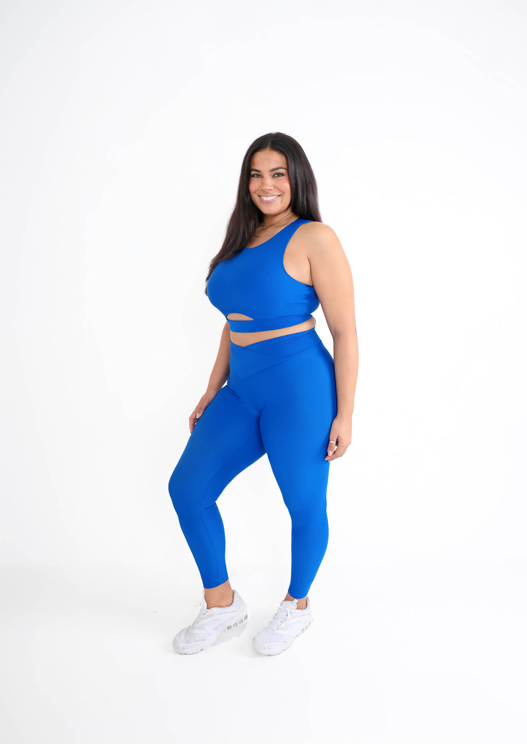 Fitness + Financial Gains™ Kentucky Blue Crossover Leggings Set