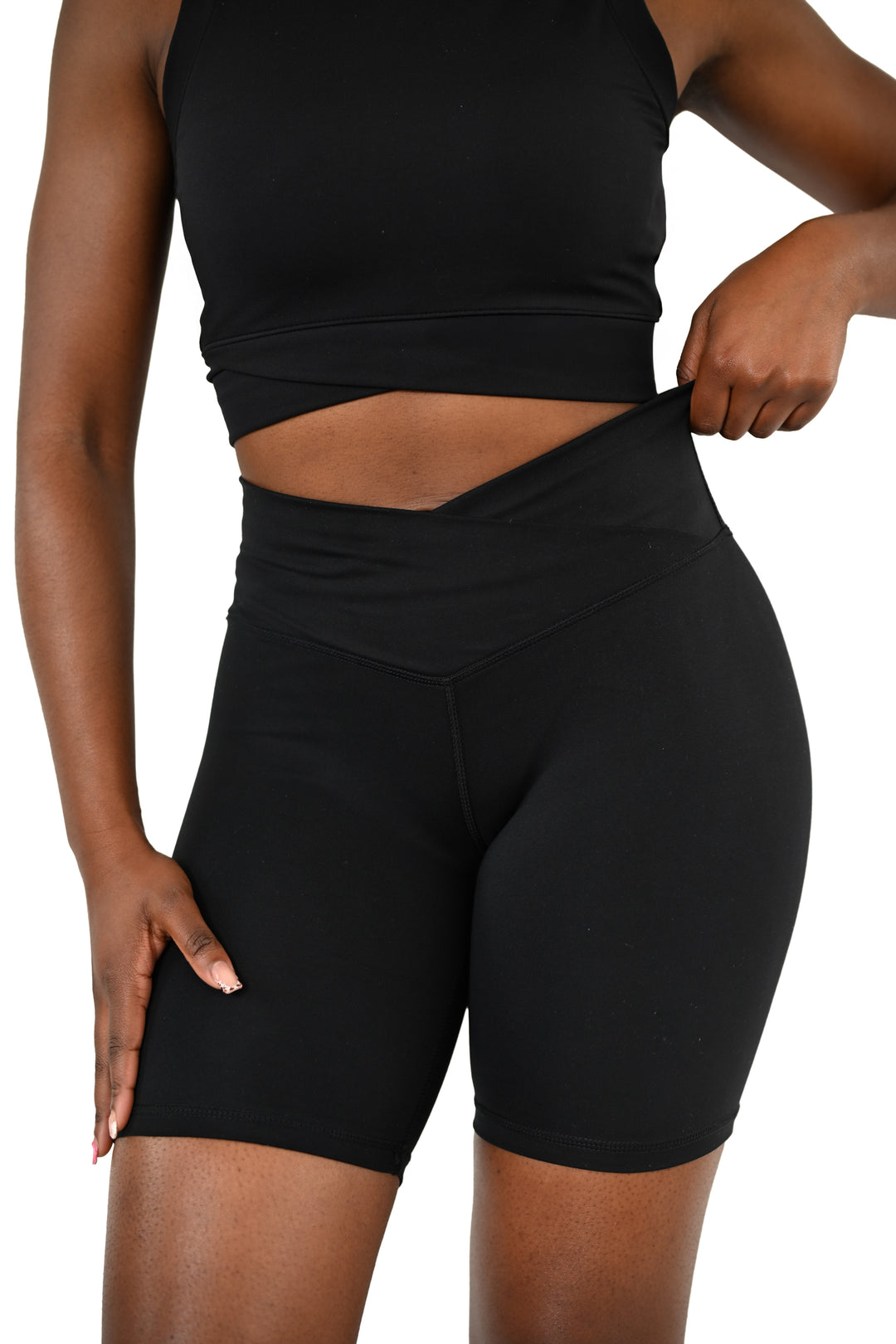 Fitness + Financial Gains™ Crossover Black Short