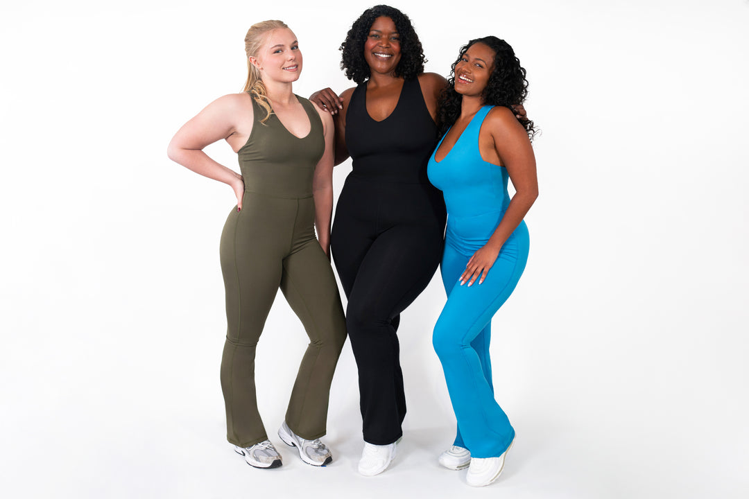 Fitness + Financial Gains™ Sage Flared Bodysuit