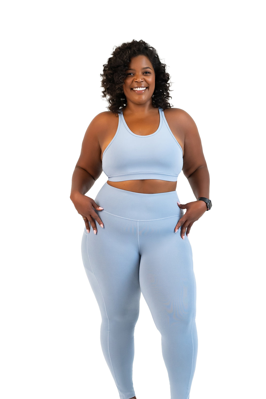 Carolina Blue High-Waisted Legging Set