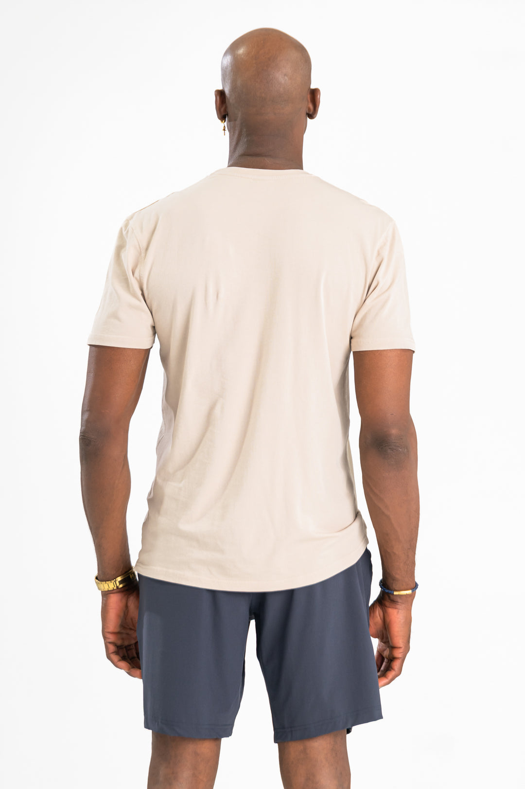 Fitness + Financial Gains™ MENS: Tan Classic Pima Cotton Short Sleeve Shirt