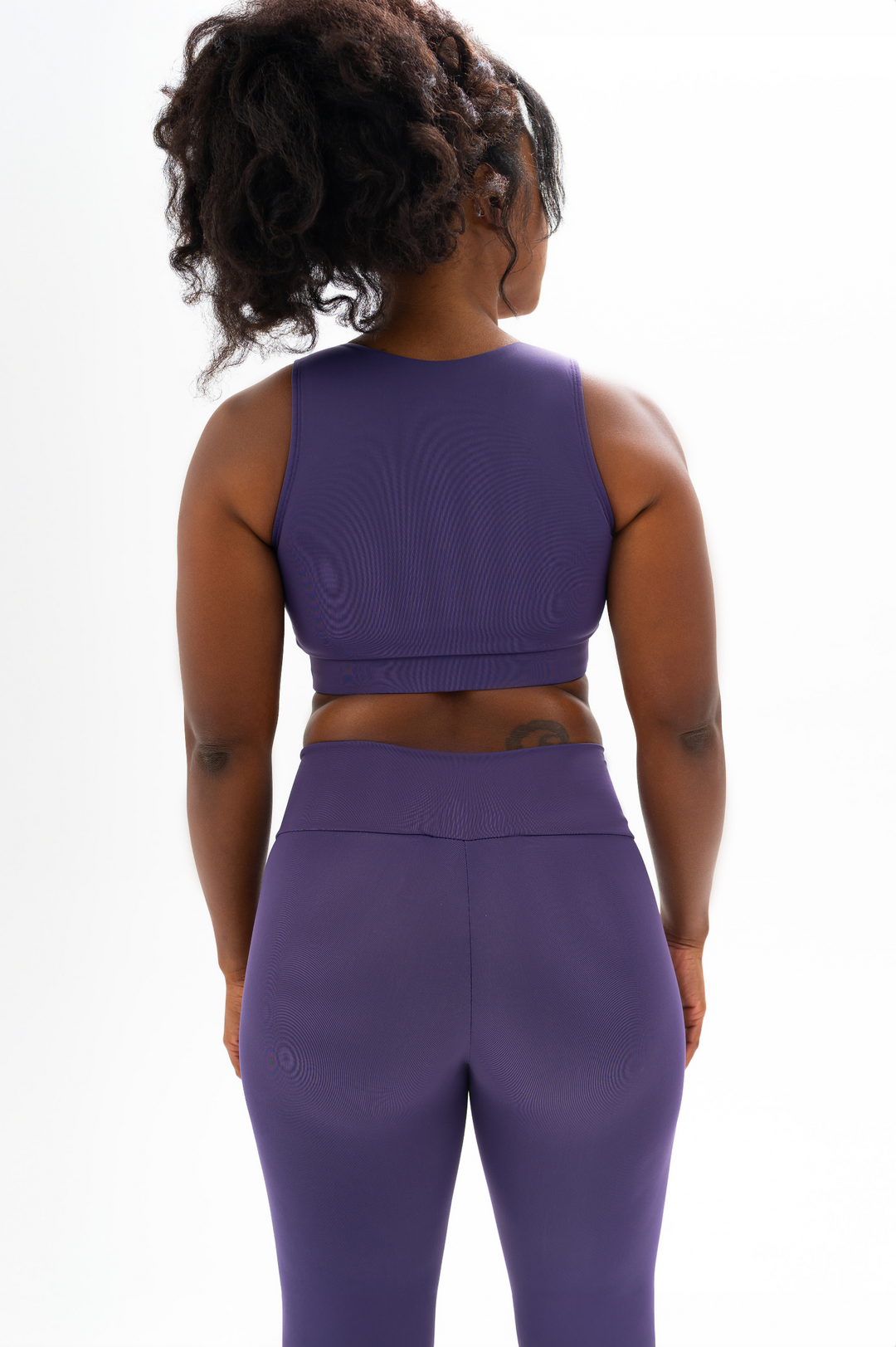 Plum Grape Tie Up Legging Set