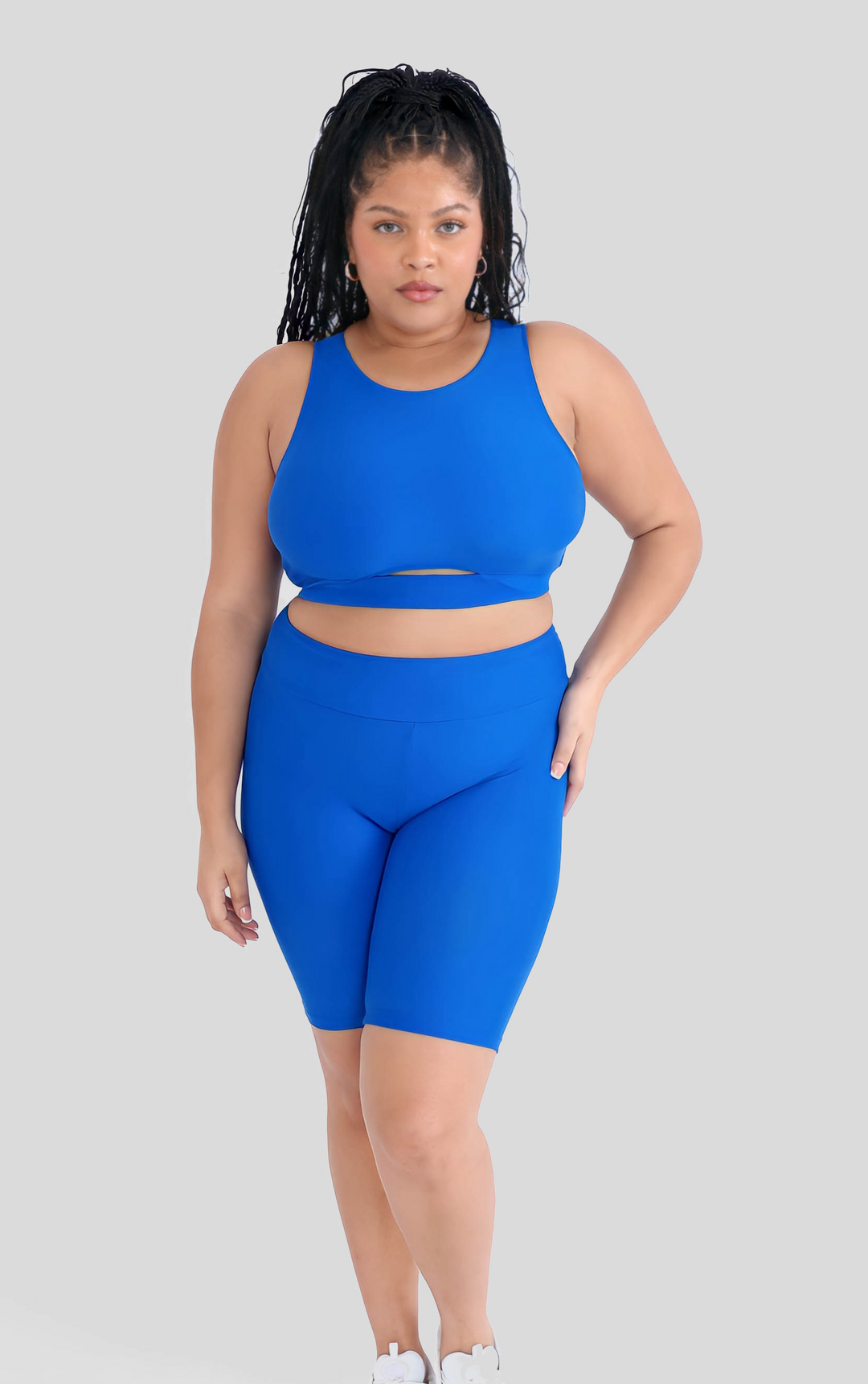 Kentucky Blue High-Waisted Short Set