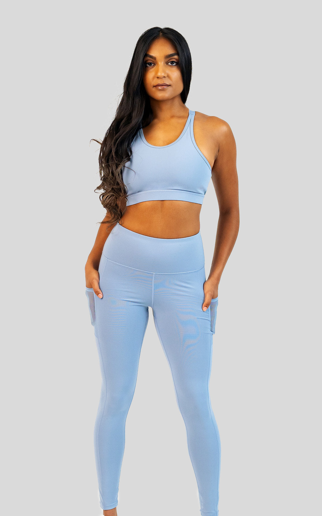 Printed Sports Bra and Leggings Set – Cabin 6 Productions