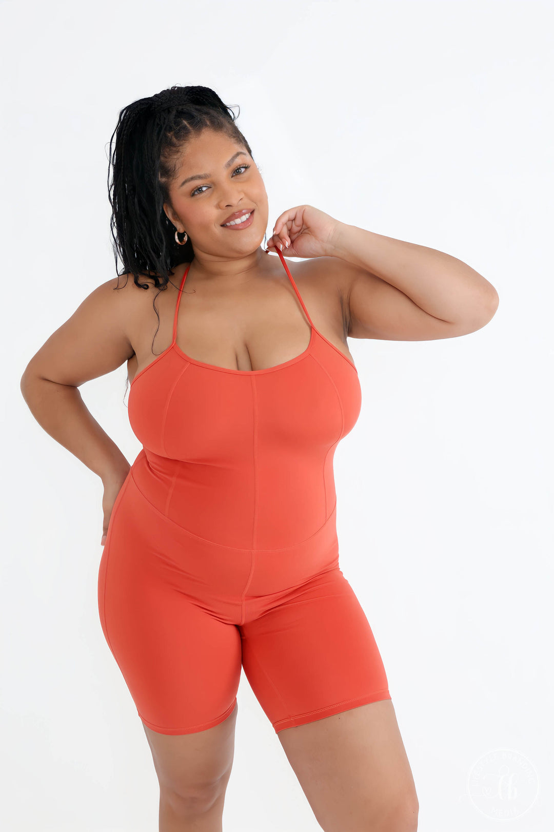 Coral Short Onesie